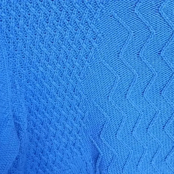 Christopher and Banks Cobalt blue  novelty knit sweater sz XL - Picture 3 of 7